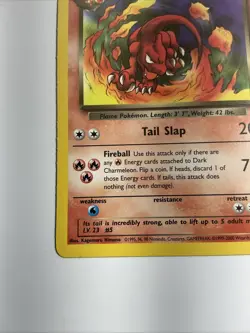 Dark Charmeleon 32/82 Team Rocket Regular Pokemon Rare Vintage Card - Image 3