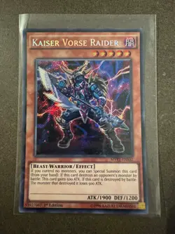 Yu-Gi-Oh Card KAISER VORSE RAIDER MVP1-ENS02 (secret rare holo) - NM - Image 1