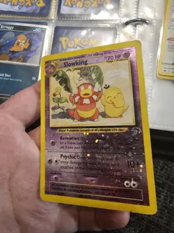 Pokemon Slowking 14/18 Southern Islands Reverse Holo Card Heavily Damaged - Image 4