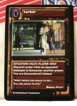 Highlander The Card Game Swordmaster The Movie Version Lurker CCG - Image 1