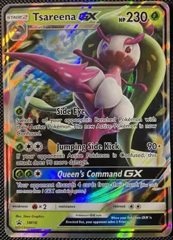 Tsareena GX SM56 Sm Holo (See Photos) Pokemon Card - Image 1