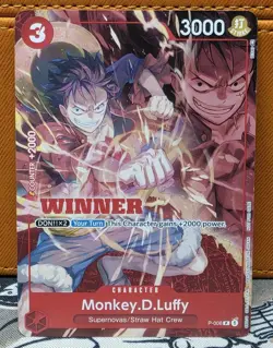 One Piece Card Game - Monkey D. Luffy - P-006 - Winner Promo - English - Image 1