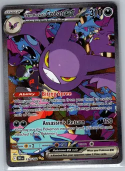 Team Rocket's Crobat ex 234/182 SV10: Destined Rivals - Pokemon Card - NM - Image 1