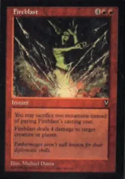 Fireblast - Visions: #79, Magic: The Gathering Nm R77 - Image 1