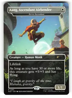 Aang, Ascendant Airbender #2291 (NM) (Non-Foil) Secret Lair Avatar SLD MTG - Image 1