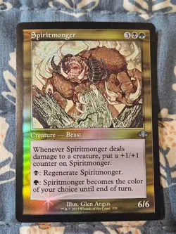 Spiritmonger FOIL (Retro Frame) Dominaria Remastered MTG Magic - Image 3