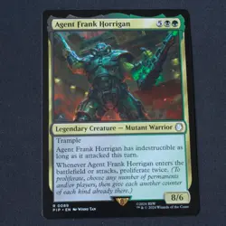 Agent Frank Horrigan 89 MTG Fallout (PIP) Rare NM - Image 1