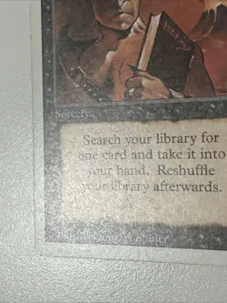 Demonic Tutor (Revised - 3ED) Vintage MTG - Light Play Listing #1 - Image 5
