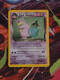 2000 Pokemon TCG - Dark Slowbro 12/82 Holo Rare- Team Rocket Unlimited Holo Rare - Image 1