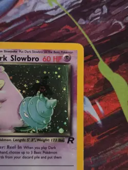 2000 Pokemon TCG - Dark Slowbro 12/82 Holo Rare- Team Rocket Unlimited Holo Rare - Image 4