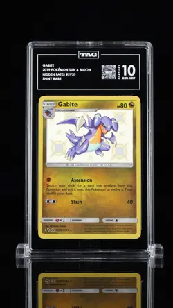 GABITE TAG 10 2019 POKEMON HIDDEN FATES #SV39 SHINY RARE - Image 1
