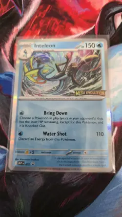 Pokemon TCG - Inteleon MEP 002 Mega Evolution Stamped Prerelease Promo - Image 1