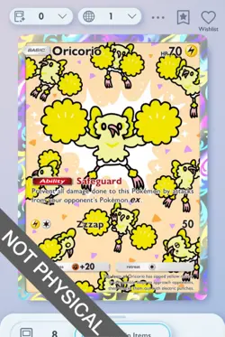 Pokemon TCG POCKET - Oricorio 1⭐, Celestial Guardians, English - Image 1