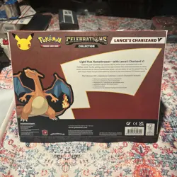 Pokemon Celebrations Lance's Charizard V Box 25th Anniversary (Small Top Crease) 820650101625 - Image 4