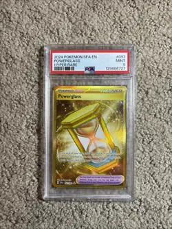PSA 9 Powerglass 097/064 Hyper Rare | Shrouded Fable (SFA) Pokemon - Image 1