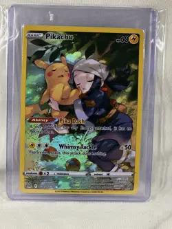 Pikachu - Illustration Rare - TG05/TG30 Pokemon Lost Origin Trainer Gallery - NM - Image 1