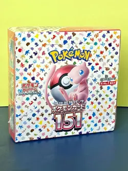 2023 JAPANESE Pokemon TCG Scarlet & Violet "151 BOOSTER BOX", Factory Sealed! - Image 1