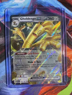 Pokemon TCG Gholdengo EX Paradox Rift 139/182 Holo Double Rare Pokemon TCG NM - Image 3