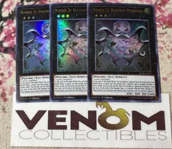 3x (M/NM) Number 26: Spaceway Octobypass BLHR-EN027 Ultra Rare 1st Ed. YuGiOh - Image 1