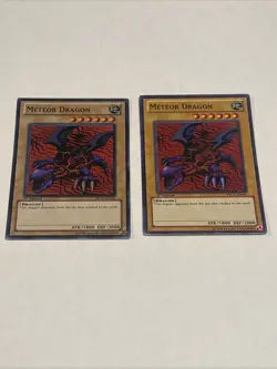 Yu-Gi-Oh Meteor Dragon PRC1-EN001 Super Rare 1st Edition, 2 Available! - Image 1