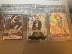 One Piece TCG Lot 3 Cards - O-Nami EN, Crocodile Alt Art JP, Sabo SEC JP, All NM - Image 1