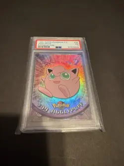 Topps Chrome Jigglypuff Pokemon Card #39 TV Animation Series Rainbow foil PSA 7 - Image 2