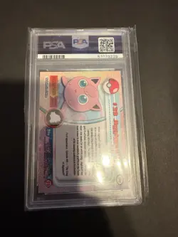 Topps Chrome Jigglypuff Pokemon Card #39 TV Animation Series Rainbow foil PSA 7 - Image 3