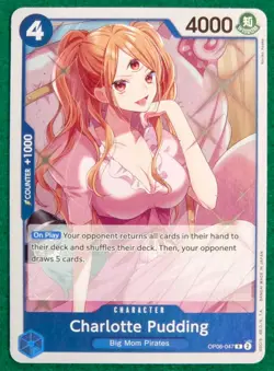 Charlotte Pudding (Foil) - Wings Of The Captain OP06-047 - One Piece CCG Card - Image 1