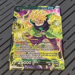 Overwhelming Energy Broly Pre-Release Alt Art FOIL Dragon Ball Super Card Game - Image 1