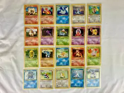 Pokemon WOTC Base Set Commons / Uncommons Complete Set 70 Card - Near Mint - VLP - Image 2
