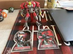 Complete Bakugan Mechtanium Surge Mechtogan Pyrus Zenthon 180G W/Card - Image 1