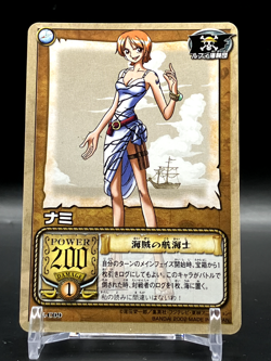 Nami ONE PIECE Cards TCG Japanese Manga Anime Comic LK-C09 Bandai 2002 A - Image 1