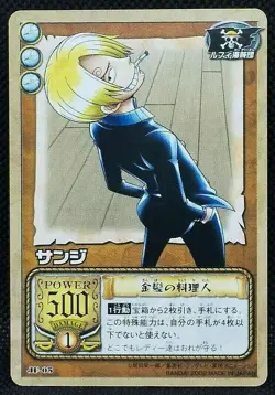 Sanji One piece Japanese TV Anime Card Game Bandai 2002 JF-05 Very Rare F/S - Image 1