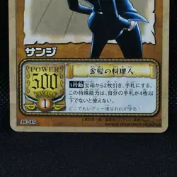 Sanji One piece Japanese TV Anime Card Game Bandai 2002 JF-05 Very Rare F/S - Image 4
