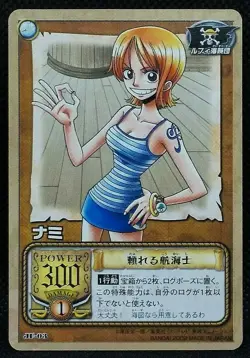 Nami One piece Japanese TV Anime Card Game Bandai 2002 JF-03 Very Rare F/S - Image 1