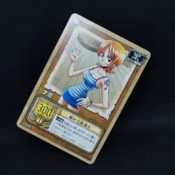 Nami One piece Japanese TV Anime Card Game Bandai 2002 JF-03 Very Rare F/S - Image 4