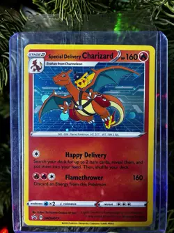 Special Delivery Charizard Pokemon Center Promo Card Holo (SWSH075) - SEALED - Image 4