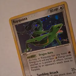 Pokemon Rayquaza EX Deoxys 22/107 Holo Rare 80HP English 2005 TCG Card - Image 3