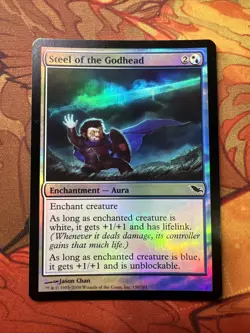 1x Magic The Gathering MTG Steel of the Godhead FOIL Shadowmoor LP - Image 1