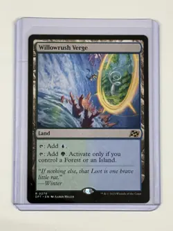 MTG Willowrush Verge 270 Rare Land Aetherdrift - Image 1