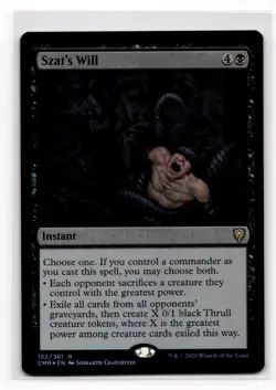 Szat's Will - Foil NM English - Commander Legends CMR MTG 152 - Image 1