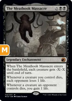 MTG The Meathook Massacre Midnight Hunt Legendary Enchantment NM - Image 1
