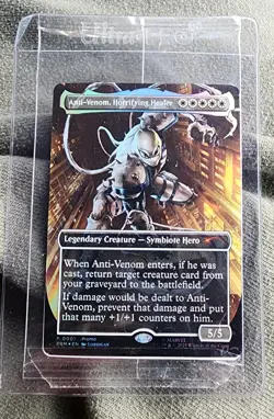 MTG Anti-Venom Horrifying Healer Borderless Foil Spider-Man Promo - Image 1