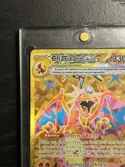 Charizard ex 228/197 Hyper Rare Pokemon SV03: Obsidian Flames Gold English NM - Image 4