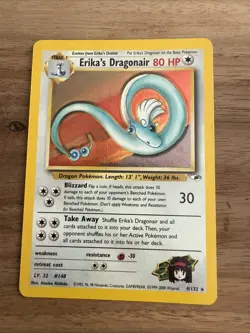 Erika's Dragonair SWIRL HOLO #4/132 Gym Heroes-VINTAGE 2000 Pokemon - Image 1