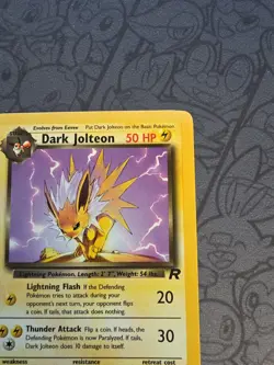 Pokemon: Dark Jolteon #38/82 Rare Team Rocket 2000 - LP - J66 - Image 4