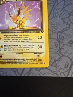 Pokemon: Dark Jolteon #38/82 Rare Team Rocket 2000 - LP - J66 - Image 5