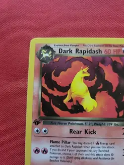Pokemon: Dark Rapidash 1st edition #44/82 Team Rocket 2000 WOTC - NM - I128 - Image 4