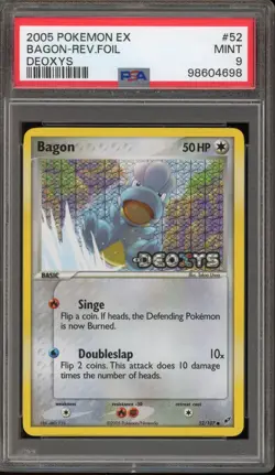 Pokemon Bagon EX Deoxys Reverse Holo #52 PSA 9 Mint - Image 1