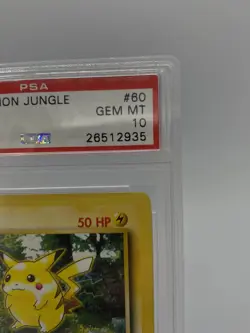 1999 Pokemon Jungle 1st Edition #60 Pikachu PSA 10 GEM MINT - Image 3